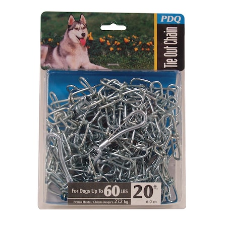 Orrville PDQ Silver Steel Dog Tie Out Chain Large 43720